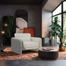  Manufacturer Color_Cream -- Sloan Cream Velvet Upholstered Chair IMAGE 2