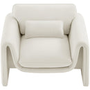  Manufacturer Color_Cream -- Sloan Cream Velvet Upholstered Chair IMAGE 5
