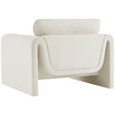  Manufacturer Color_Cream -- Sloan Cream Velvet Upholstered Chair IMAGE 7