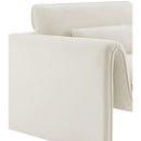  Manufacturer Color_Cream -- Sloan Cream Velvet Upholstered Chair IMAGE 8