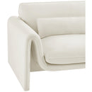  Manufacturer Color_Cream -- Sloan Cream Velvet Upholstered Chair IMAGE 9