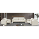 Meridian Sloan Cream Velvet Fabric Loveseat IMAGE 17