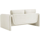  Manufacturer Color_Cream -- Sloan 64" Cream Velvet Upholstered Loveseat IMAGE 7