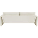  Manufacturer Color_Cream -- Sloan 86" Cream Velvet Upholstered Sofa IMAGE 3