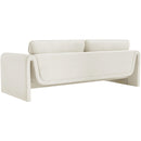 Manufacturer Color_Cream -- Sloan 86" Cream Velvet Upholstered Sofa IMAGE 7