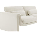  Manufacturer Color_Cream -- Sloan 86" Cream Velvet Upholstered Sofa IMAGE 8