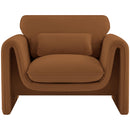  Manufacturer Color_Saddle -- Sloan Saddle Velvet Upholstered Chair IMAGE 4