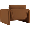 Meridian Sloan Saddle Velvet Fabric Chair IMAGE 7