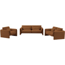 Meridian Sloan Saddle Velvet Fabric Loveseat IMAGE 14