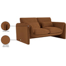  Manufacturer Color_Saddle -- Sloan 64" Saddle Velvet Upholstered Loveseat IMAGE 16