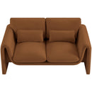  Manufacturer Color_Saddle -- Sloan 64" Saddle Velvet Upholstered Loveseat IMAGE 5