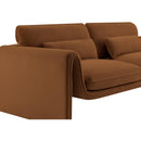 Meridian Sloan Saddle Velvet Fabric Sofa IMAGE 8