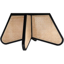  Meridian Butterfly Black Natural Cane And Oak Veneer Coffee Table IMAGE 5