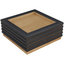  Meridian Rory Black Vegan Leather And Oak Veneer Coffee Table IMAGE 4