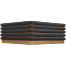  Meridian Rory Black Vegan Leather And Oak Veneer Coffee Table IMAGE 5