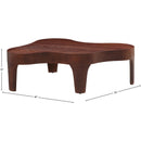  Meridian Oakley Brown Oak Wood Coffee Table IMAGE 7