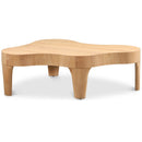  Meridian Oakley Natural Oak Wood Coffee Table IMAGE 1