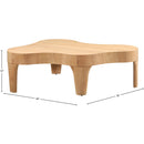  Meridian Oakley Natural Oak Wood Coffee Table IMAGE 7