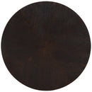  Meridian Nile Brown Oak Wood Top And Metal Base Coffee Table IMAGE 4