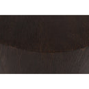 Meridian Nile Brown Oak Wood Top And Metal Base Coffee Table IMAGE 5