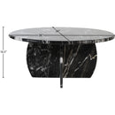  Meridian Formentera Black Marble Coffee Table IMAGE 11