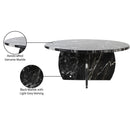  Meridian Formentera Black Marble Coffee Table IMAGE 12