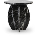  Meridian Formentera Black Marble End / Side Table IMAGE 1