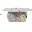  Meridian Formentera Brown Marble Coffee Table IMAGE 11