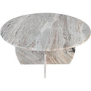  Meridian Formentera Brown Marble Coffee Table IMAGE 3