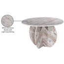 Color_Brown -- Formentera 48" Brown Marble Dining Table IMAGE 13