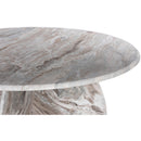  Color_Brown -- Formentera 48" Brown Marble Dining Table IMAGE 7