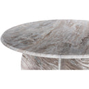  Color_Brown -- Formentera 48" Brown Marble Dining Table IMAGE 8