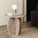  Meridian Formentera Brown Marble End / Side Table IMAGE 2