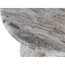  Meridian Formentera Brown Marble End / Side Table IMAGE 5