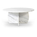  Meridian Formentera White Marble Coffee Table IMAGE 1