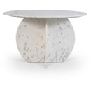 Meridian Formentera White Dining Table IMAGE 1