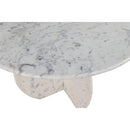  Color_White -- Formentera 48" White Marble Dining Table IMAGE 4
