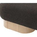  Color_Brown/ Oak -- Robertson Brown Boucle Fabric Upholstered Bench IMAGE 7