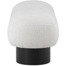  Color_Black/ Cream -- Robertson Cream Boucle Fabric Upholstered Bench IMAGE 5