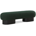  Color_Black/ Green -- Robertson Green Boucle Fabric Upholstered Bench IMAGE 1