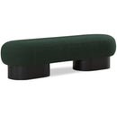  Color_Black/ Green -- Robertson Green Boucle Fabric Upholstered Bench IMAGE 1