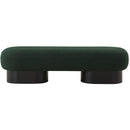 Meridian Robertson Green Boucle Fabric Bench IMAGE 4