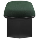 Meridian Wilshire Green Boucle Fabric Bench IMAGE 5