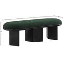  Color_Black/ Green -- Wilshire Green Boucle Fabric Upholstered Bench IMAGE 7