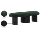  Color_Black/ Green -- Wilshire Green Boucle Fabric Upholstered Bench IMAGE 8