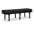  Color_Black -- Meridian Landon Vegan Leather Upholstered Bench IMAGE 1