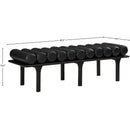  Color_Black -- Meridian Landon Vegan Leather Upholstered Bench IMAGE 8