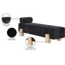  Color_Black/ Natural -- Meridian Edison Chenille Fabric Upholstered Bench IMAGE 10