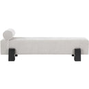  Color_Light Grey/ Black -- Edison Grey Chenille Fabric Upholstered Bench IMAGE 4