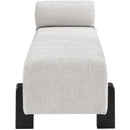  Color_Light Grey/ Black -- Edison Grey Chenille Fabric Upholstered Bench IMAGE 5
